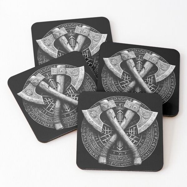 Item preview, Crossed Viking axes designed and sold by Lichtisign.