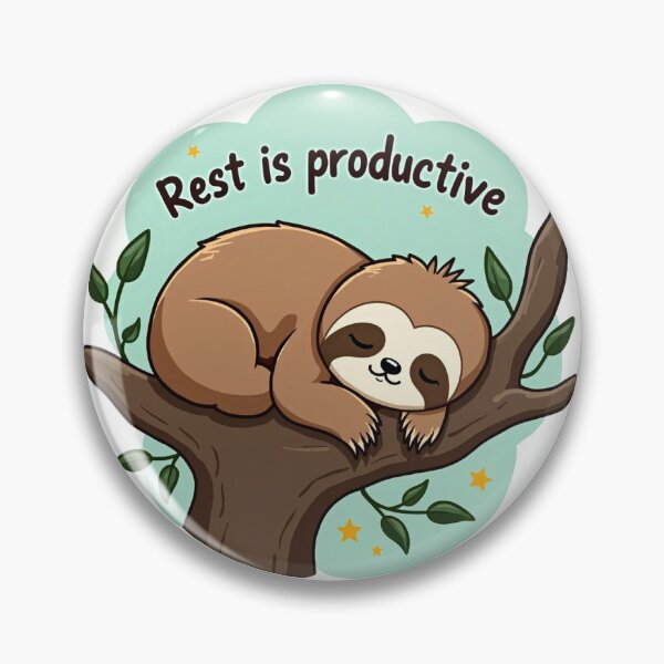 Item preview, Sticker : Rest is Productive designed and sold by RogueDoodles.