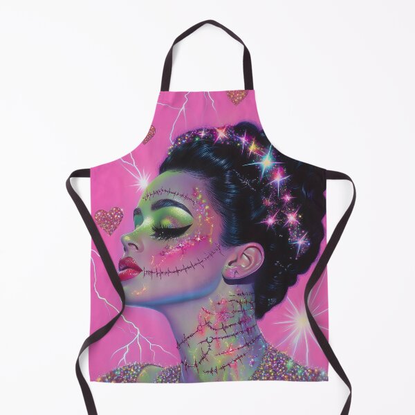 Item preview, Glam Frankenstein Bride Sparkly Pink Horror designed and sold by Starcrimedesign.