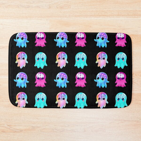 Item preview, Cute Colorful Glowing Alien With Big Brain Sticker Pack designed and sold by toothsomecat.
