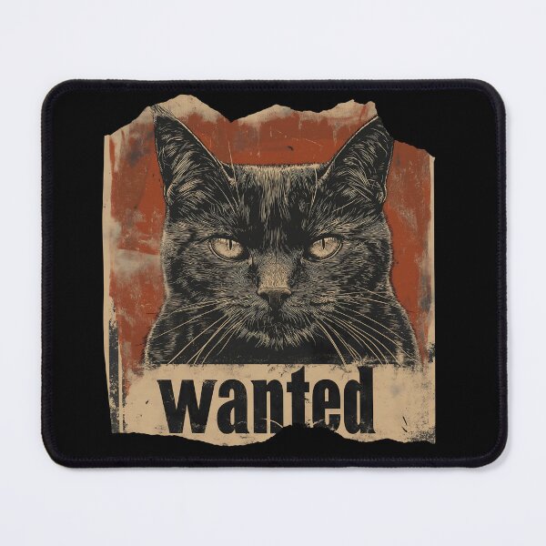 Item preview, Wanted Black Cat | Vintage Outlaw Poster Design designed and sold by MiraCatMiraCle.