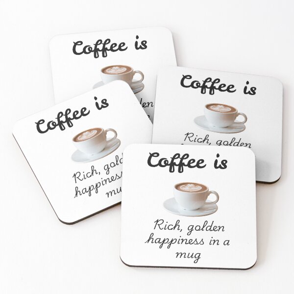 Item preview, Coffee is rich golden happiness designed and sold by My Pitbull Place.