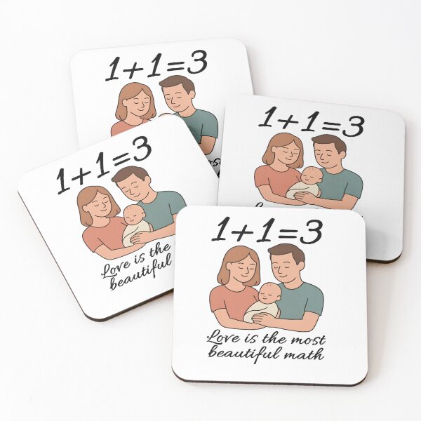 Item preview, 1+1=3 The Math of Parenthood designed and sold by Jack’s Shirts Craft.