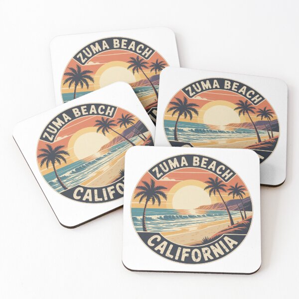 Item preview, Zuma Beach Vintage Sunset Design designed and sold by CircinusStore.