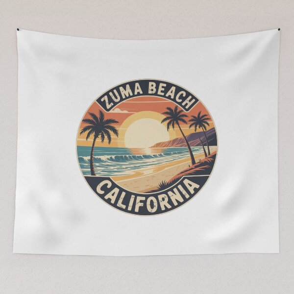 Item preview, Zuma Beach Vintage Sunset Design designed and sold by CircinusStore.