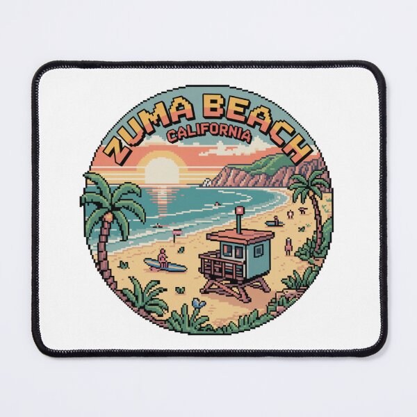Item preview, Zuma Beach Pixel Art Design designed and sold by CircinusStore.