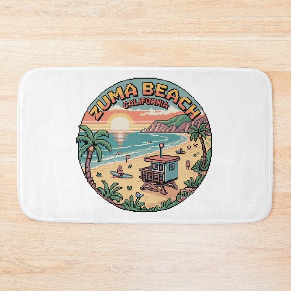 Item preview, Zuma Beach Pixel Art Design designed and sold by CircinusStore.
