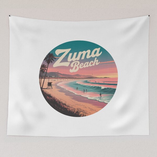 Item preview, Zuma Beach Retro Sunset Design designed and sold by CircinusStore.
