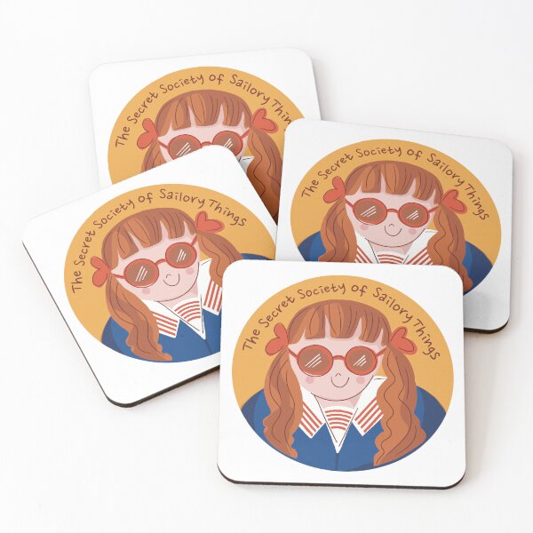 Item preview, Secret-Society-of-Sailory-Things | Red-Haired Girl | Whimsical Badge Design designed and sold by geetasadashivan.
