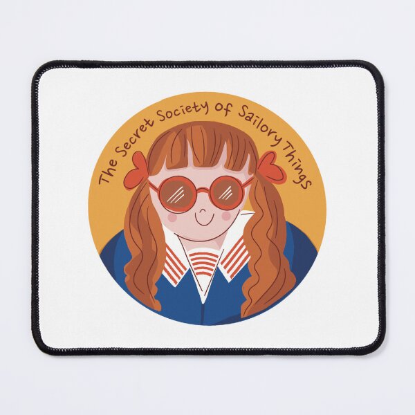 Item preview, Secret-Society-of-Sailory-Things | Red-Haired Girl | Whimsical Badge Design designed and sold by geetasadashivan.
