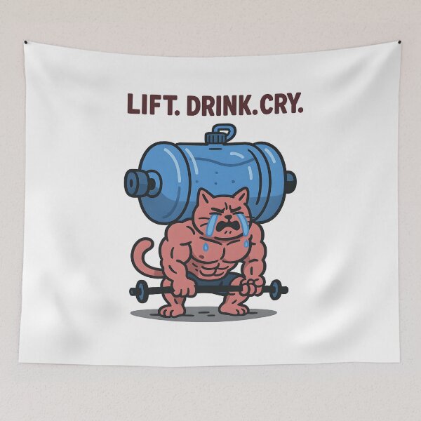 Item preview, Hydro Cat Workout Fail Meme designed and sold by Uglyandcute.