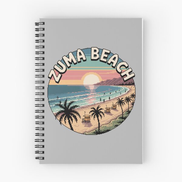 Item preview, Zuma Beach California Pixel Sunset Design designed and sold by CircinusStore.