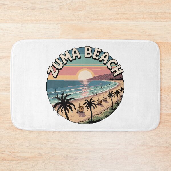 Item preview, Zuma Beach California Pixel Sunset Design designed and sold by CircinusStore.