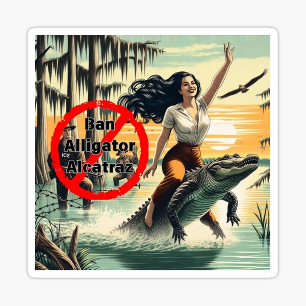 Artikel-Vorschau von Ban Alligator Alcatraz, designt und verkauft von FloridaWildOnes.