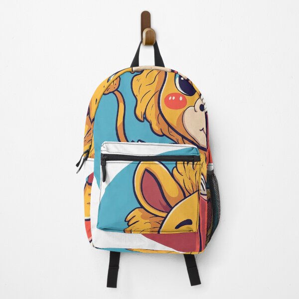 Item preview, Curious Lion Bookworm – Adorable Literacy Illustration for Kids designed and sold by ForeverPrintsOK.