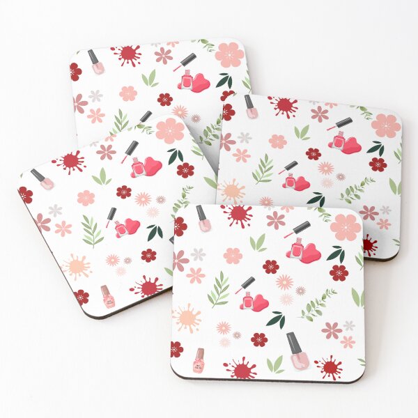 Item preview, Nail Polish Floral Pattern designed and sold by soapblossom.