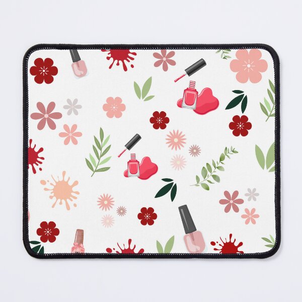 Item preview, Nail Polish Floral Pattern designed and sold by soapblossom.