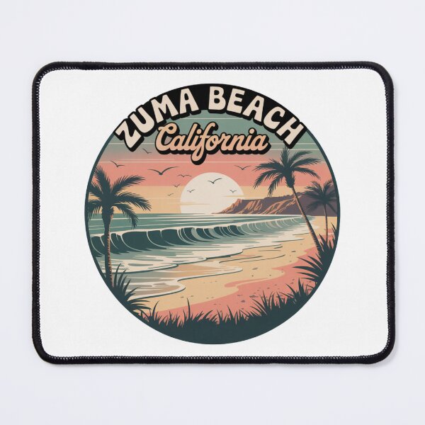 Item preview, Zuma Beach California Vintage Sunset Design designed and sold by CircinusStore.