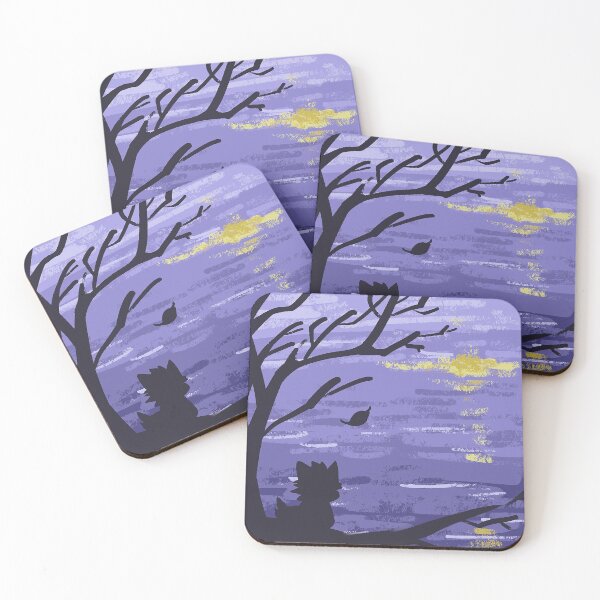 Item preview, Zorua Overlooking Water at Night designed and sold by Beastlykitty.
