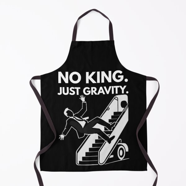 Item preview, No King in USA – Funny Political Stairs Fail Satire designed and sold by MotivaChic.