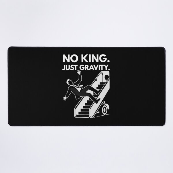 Item preview, No King in USA – Funny Political Stairs Fail Satire  designed and sold by MotivaChic.