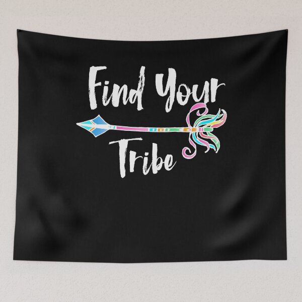 Item preview, Find Your Tribe Rainbow Tribal Arrow designed and sold by LarkDesigns.