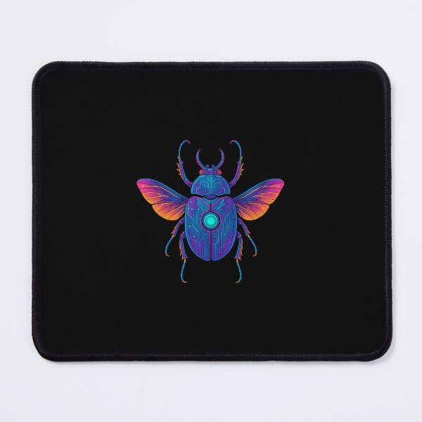 Item preview, Cyberpunk Neon Beetle – Futuristic Insect Glow designed and sold by Witty Moon.