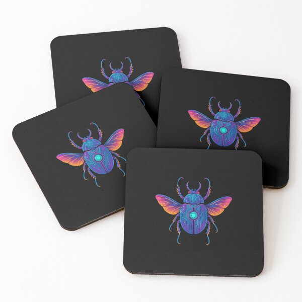 Item preview, Cyberpunk Neon Beetle – Futuristic Insect Glow designed and sold by Witty Moon.