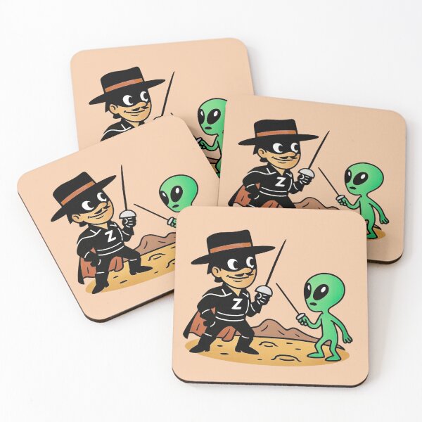 Item preview, Zorro vs Alien - Duel on Mars designed and sold by Myra365Art.