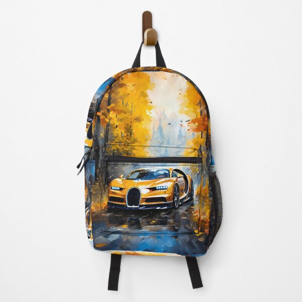 Item preview, Golden Supercar Driving Through Autumn Forest Scene designed and sold by RevUpDesign.