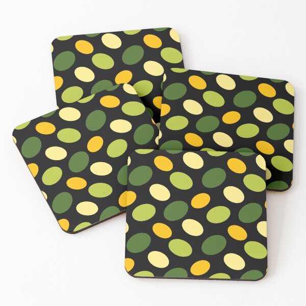 Item preview, Summery ellipse pattern on a black background designed and sold by Na-Tasch-A.