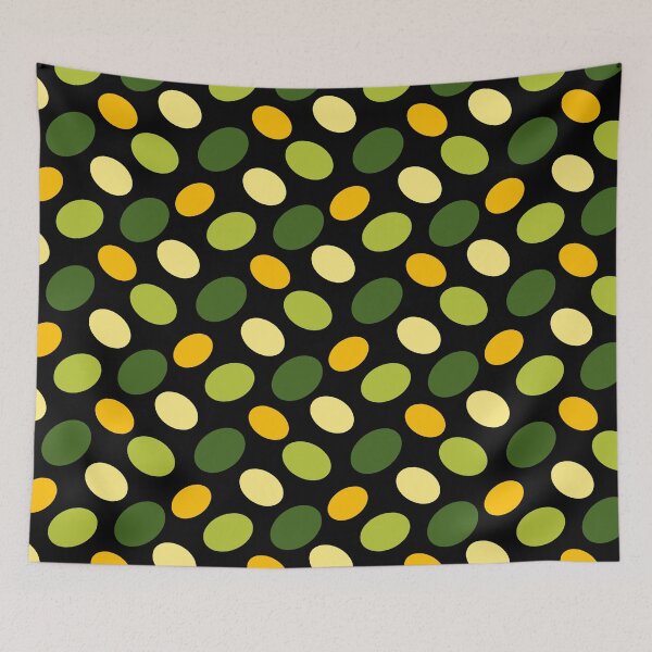 Item preview, Summery ellipse pattern on a black background designed and sold by Na-Tasch-A.