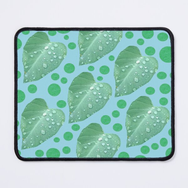 Item preview, Raindrops resting on leaves designed and sold by Quennie Bacol Artwork.