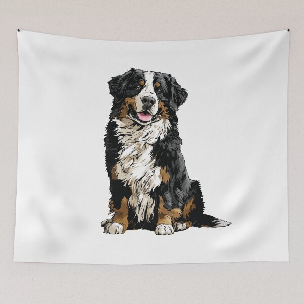 Item preview, Bernese Mountain Dog Illustration Berner designed and sold by whyitsme.