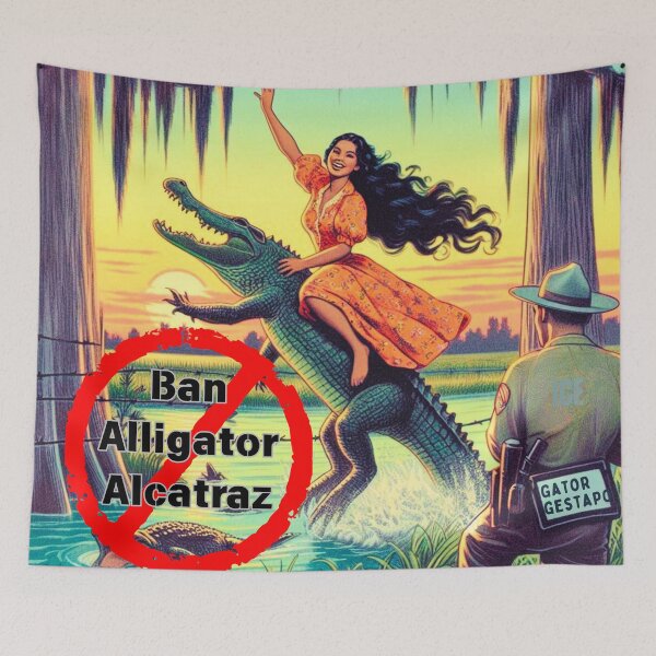 Item preview, Latina Escape from Alligator Alcatraz designed and sold by FloridaWildOnes.