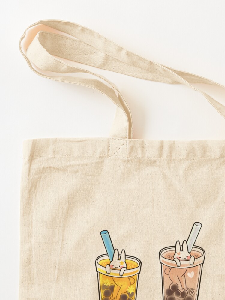 Thumbnail 3 of 5, Tote Bag, Boba Buns designed and sold by lycheeberrybun.