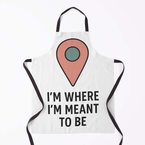 Item preview, I'm Where I'm Meant to Be – Minimalist Location Pin Design designed and sold by silvia~design.