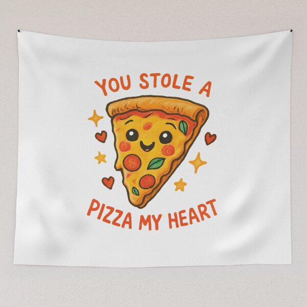 Item preview, Pizza My Heart – Cute Kawaii Pizza Slice Pun, Funny Food Lover Gift designed and sold by TheVintageFolio.