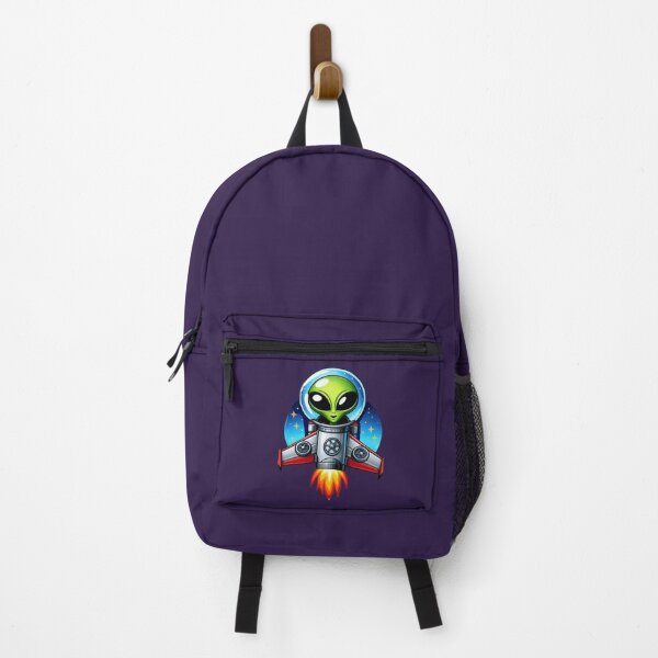 Item preview, Alien Space Explorer – Cartoon Rocket designed and sold by Myra365Art.