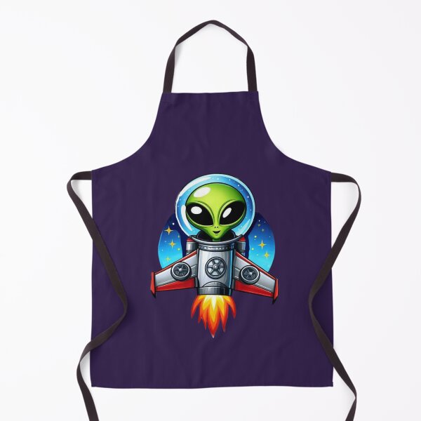 Item preview, Alien Space Explorer – Cartoon Rocket designed and sold by Myra365Art.