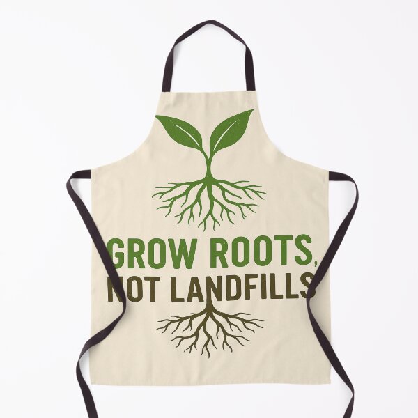 Item preview, Grow Roots Not Landfills -  Eco-Friendly Sustainability Design designed and sold by Mythic Tide.