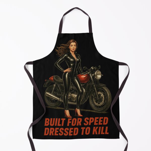 Item preview, Built for Speed, Dressed to Kill – Fierce Biker Queen Art designed and sold by ArcadiaSilence.