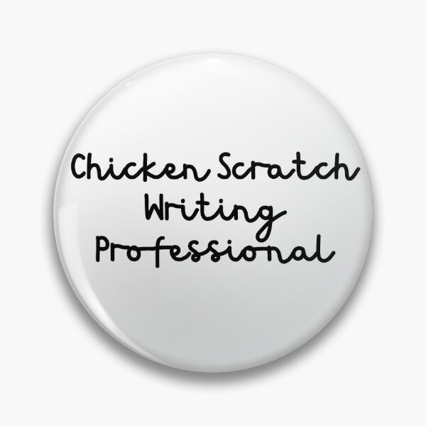 Item preview, Chicken Scratch Writing Professional - Black Text designed and sold by TheKnightWriter.