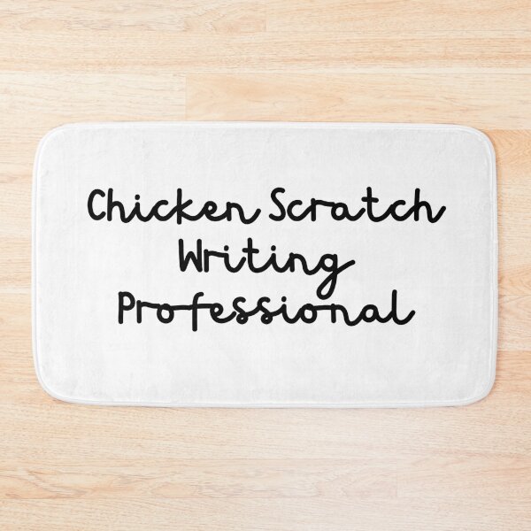 Item preview, Chicken Scratch Writing Professional - Black Text designed and sold by TheKnightWriter.