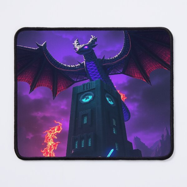 Item preview, The End Beckons – Ender Dragon Dark Fantasy Poster designed and sold by Thompika.