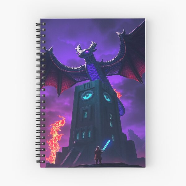 Item preview, The End Beckons – Ender Dragon Dark Fantasy Poster designed and sold by Thompika.
