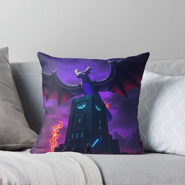 Item preview, The End Beckons – Ender Dragon Dark Fantasy Poster designed and sold by Thompika.