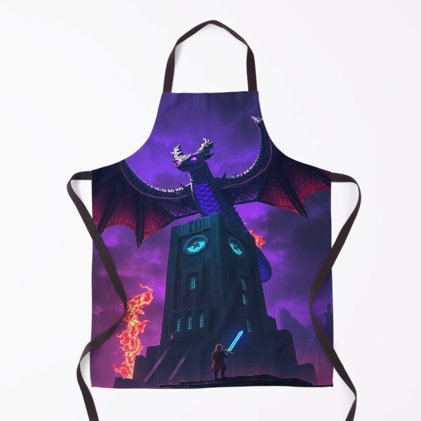 Item preview, The End Beckons – Ender Dragon Dark Fantasy Poster designed and sold by Thompika.