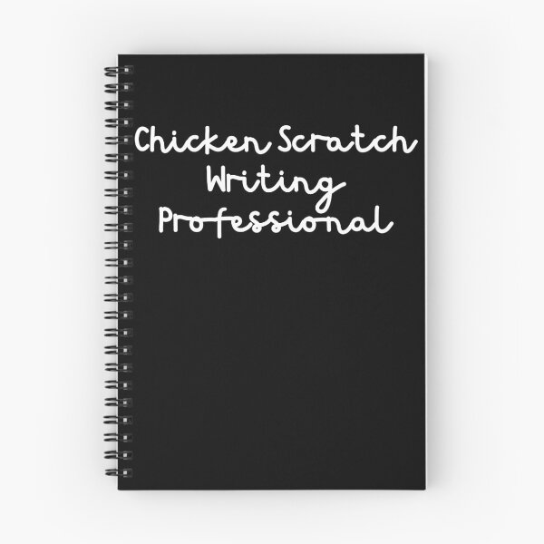 Item preview, Chicken Scratch Writing Professional - White Text designed and sold by TheKnightWriter.