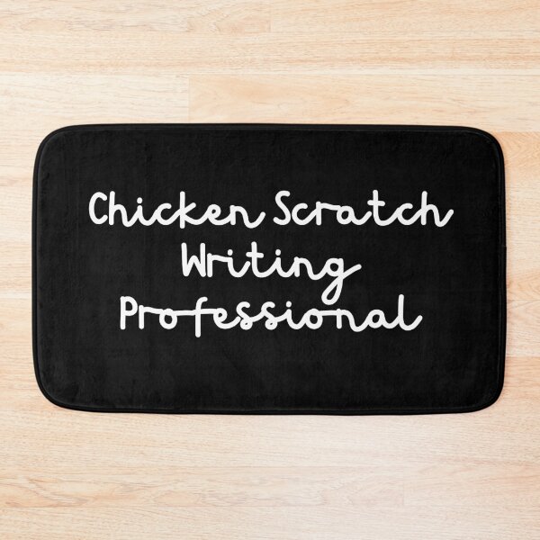 Item preview, Chicken Scratch Writing Professional - White Text designed and sold by TheKnightWriter.
